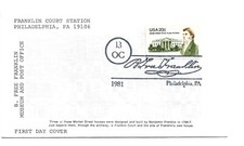 19356 20c James Hoban LGS, Len Sautter unofficial B Free Franklin  FDC