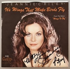 Jeannie C. Riley Personal Copy "It's Wings That Make Birds Fly" 45 rpm - Signed