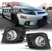 For 2011-2013 Scion Tc Fog Lights Bumper Driving Lamps Clear Lens Harness Kit
