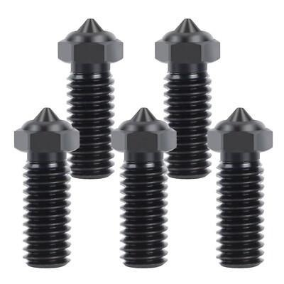 5Pcs Hardened Steel Nozzles for QIDI X-Max 3, X-Plus 3, X-smart 3, Q1 Pro
