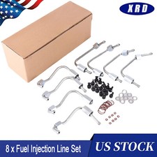 8 X Fuel Injection Line Set With Seal Tube Kit For 11-19 6.7l Ford Powerstroke
