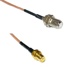 RG316 F FEMALE to RP-SMA FEMALE RF Cable Rapid-SHIP LOT