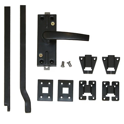 KEYMET 1 juego de pestillos de puerta 2206 mm cierre de puerta pestillos de puerta barras negro 14 mm