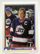 1991 Topps Bowman #199 Randy Carlyle Winnipeg Jets
