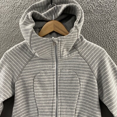 lululemon　Define ジャケット 4号 Lululemon Jacket Womens 4 Gray Define Fleece Lined Scuba Thumb