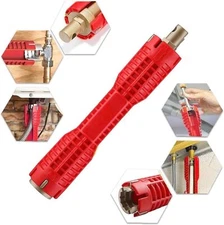Faucet and Sink Installer（8-In-1）Multi-Purpose Wrench Plumbing Tool for Toilet B