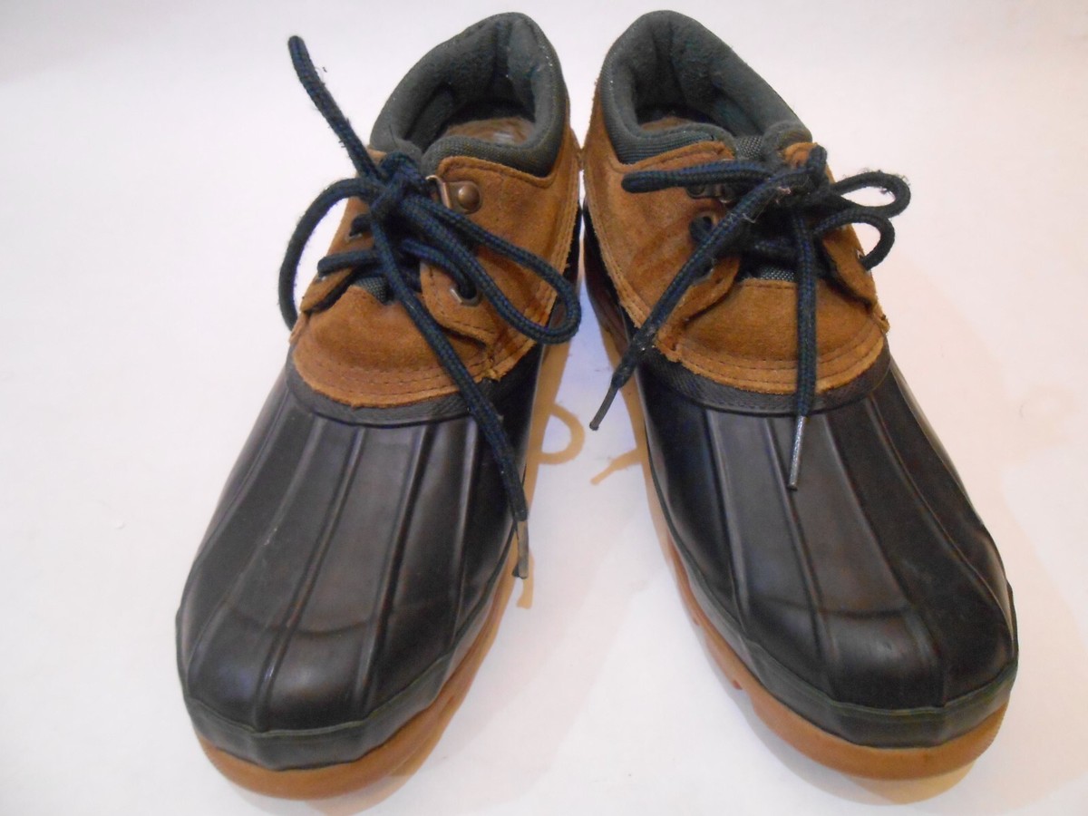 VINTAGE Bass Duckboots Vintage Bass Mens Low Top Brown Leather Duck Boots Size 9M  main image 3