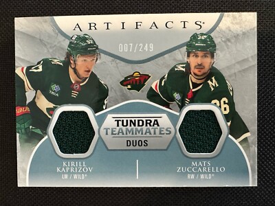 2023-24 Artifacts Kirill Kaprizov Mats Zuccarello #T2-MIN Tundra Teammates /249