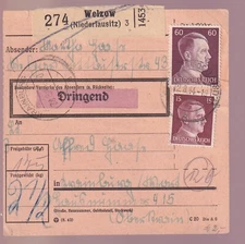 GERMAN EMPIRE, 797, 789, RS. 799A, PAK Welzow/NL., 12.8.44