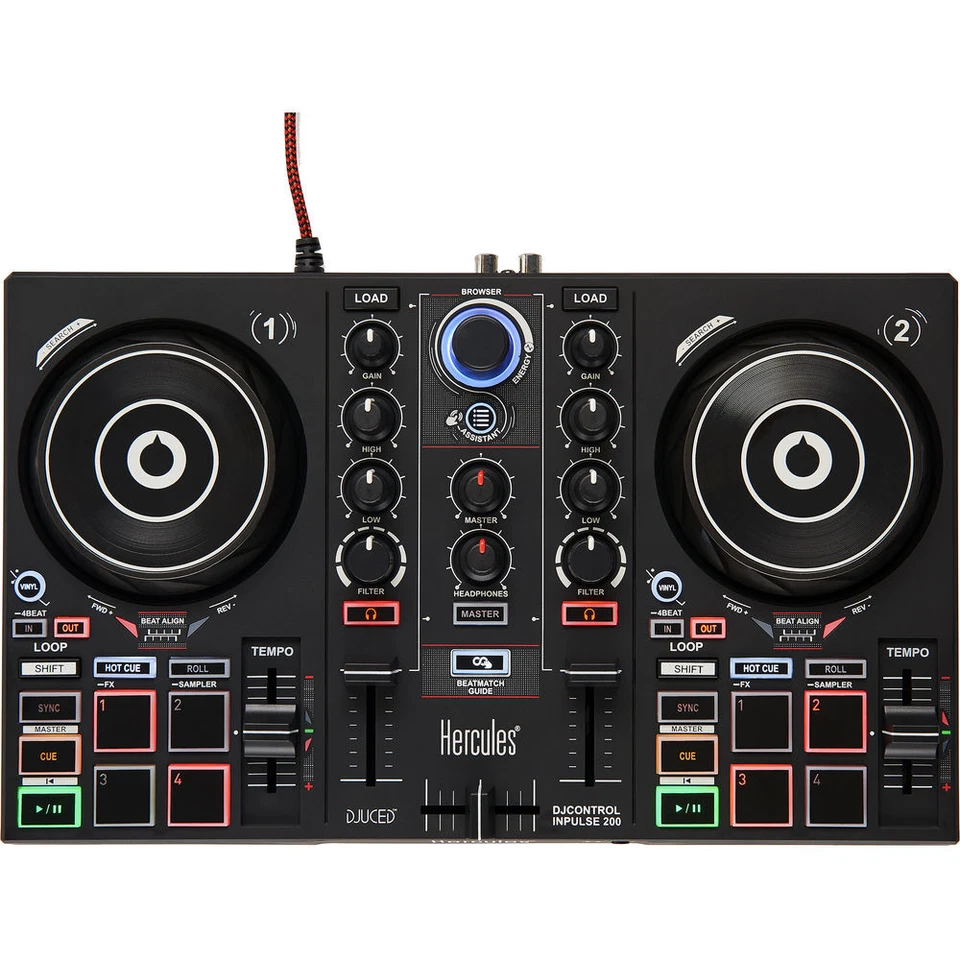 Hercules DJControl Inpulse 200 - Compact DJ Controller - Image 2 of 3