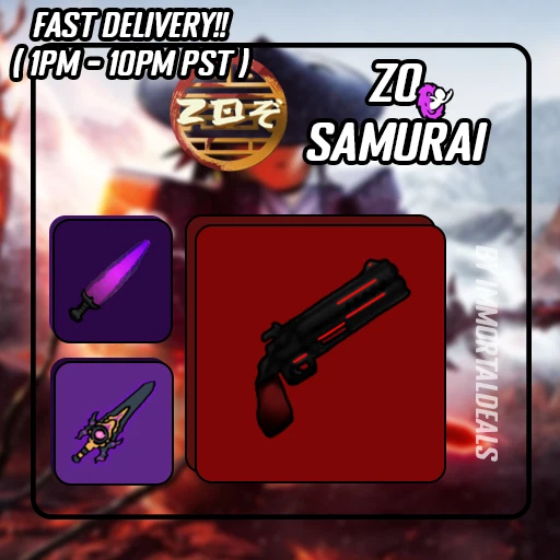 Roblox - Zo Samurai - Cheapest - S Tiers - Fast Delivery - [ BLACK BLOOD SABER!]