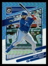 2021 Donruss Optic #188 Joey Gallo Carolina Blue & White card