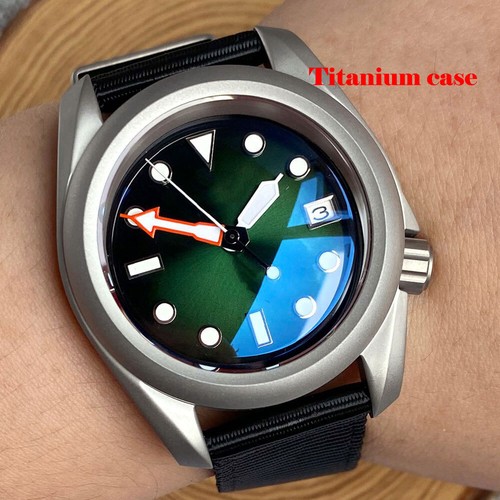 Reloj automático de buceo de titanio real para hombre Sandblast NH35 zafiro impermeable - Imagen 27 de 31