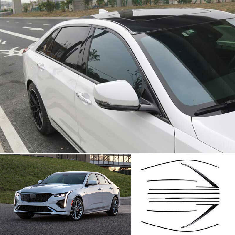 2020-24 Cadillac CT4 Black Titanium Window Sill Trim Cover