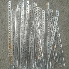 Gilbert Erector Set Part C 10" Steel Straight Girder Lot of 18 Girders 