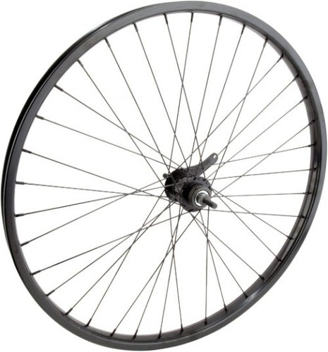 WheelMaster Rear Bicycle Wheel, 26x1.75 STL BK 36 KT CB 110mm 14gBK