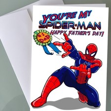 Spiderman Fathers Day Card Funny Fathers Day ...