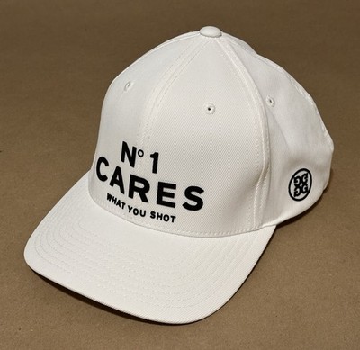 GFore No 1 Cares White Snapback Golf Cap Hat G4 Used No1 G-Fore