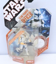 Clone Trooper Officer  Yellow  AFA U90 Star Wars 30th Anniversary Saga Legends
