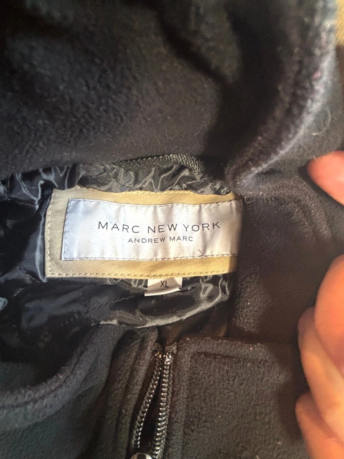 Marc New York Andrew Marc Mens XL Khaki Field Jacket Zip In Liner Utility image 5