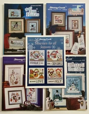 Lot Of 5 Stoney Creek Christmas Snowman Counted Cross Stitch Patterns Leaflets