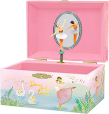 Musical Ballerina Jewelry Box for Girls - Kids Music Box with Spinning Ballerina
