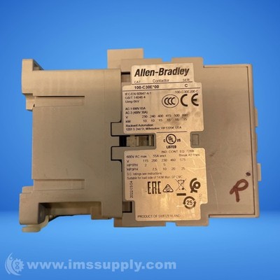 Allen Bradley 100-C30E*00 Series C Contactor USIP