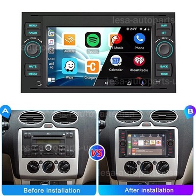 Android 15 CarPlay Car Radio Stereo For Ford Transit Mk 7 Focus C-Max GPS 2+64GB