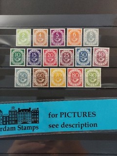 Germany Bund 1951 Posthorn very fine MNH good set TOP!