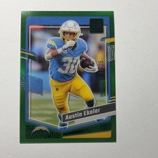 2023 Panini Clearly Donruss Green Austin Ekeler/25 #28
