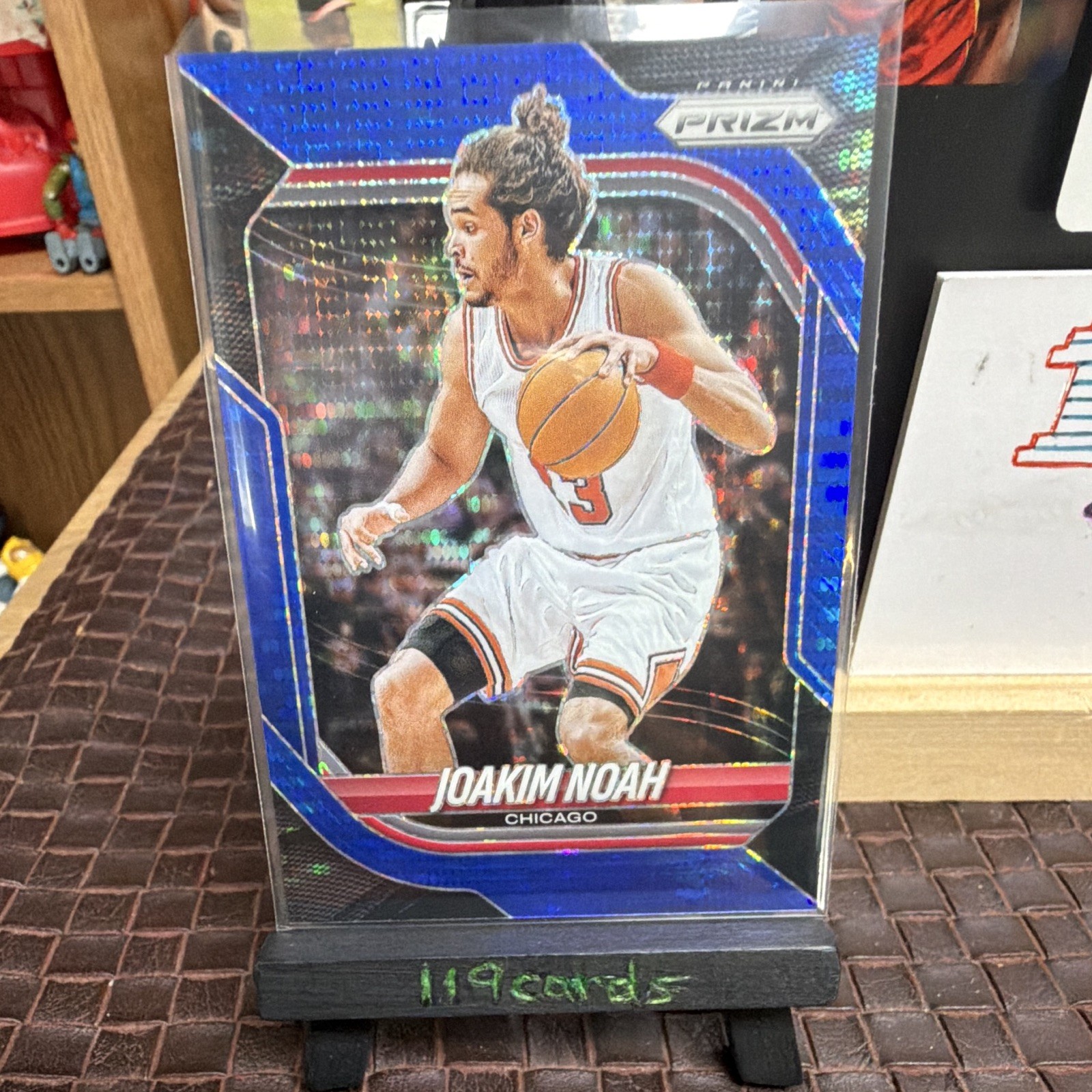panini prizm 2025-26 joakim noah chicago bulls blue prizm #172 /99