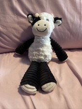 Plush Black And White Cow Stuffed Animal
