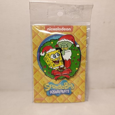 Spongebob Squarepants Christmas Time With Spongebob & Squidward Enamel Pin Badge