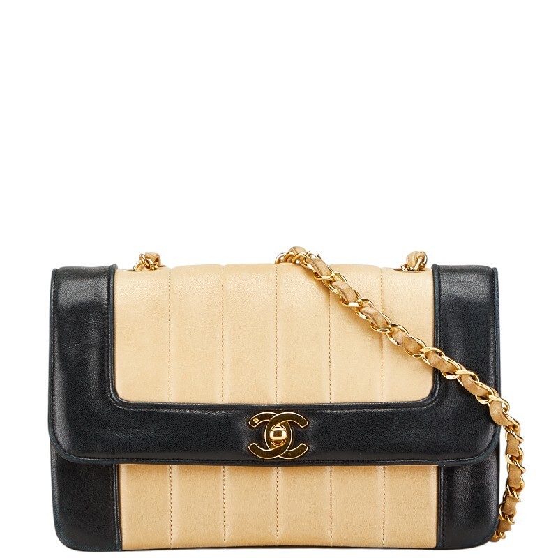 Chanel Mademoiselle Coco Lambskin Single Flap Chain Shoulder Bag 589537