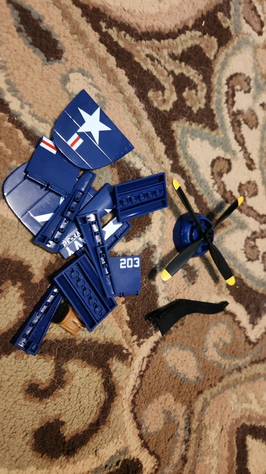COBI Korean War F4U-4 Corsair Fighter Bomber Plane Building Block Model Set 2417 - Image 2 of 4