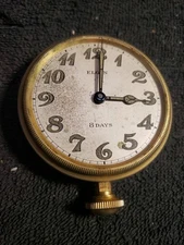 ELGIN WATCH, 8 DAY, SIZE 1928, IN WORKING CONDITION MISSING GLASS