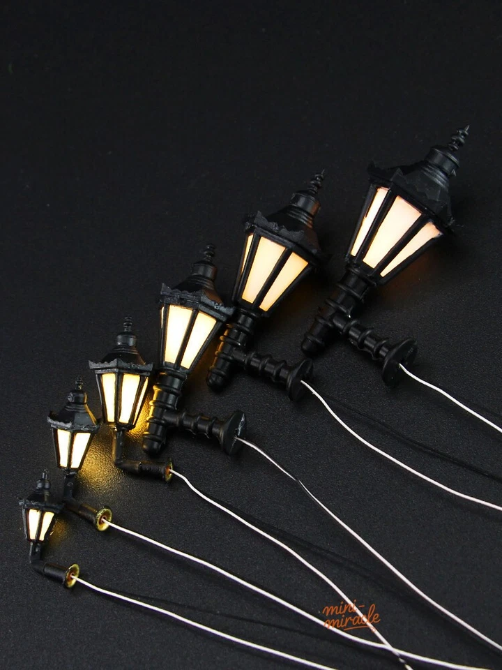 2PC 1:25 1:50 1:100 Scale Miniatures Wall Lamps Street Lighting Sand Table Model - Image 4 of 4