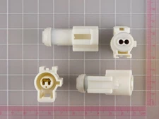 Lot of 222 FOMOCO (FORD) F0DB-14489-F 2 Pos White Connector, Female. X131012