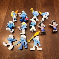 SMURFS McDonald's Happy Meal Toys Lot PVC Figures Papa Smurfette Baker