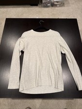 Billy Reid Men's Long Sleeve Crewneck Sweatshirt Size M Ivory