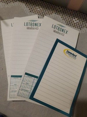 VTG Lotronex & Serevent Stik-Withit Pad Lot 2000 Calendar Medical Drug Rep