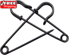 15Pcs Large Safety Pins, 4    Heavy Duty Steel Safety Pins for Clothes, Ideal for