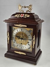 GILT-BRASS MOUNTED QUARTER-CHIMING MUSICAL BRACKET ELLIOTT CLOCK 8 BELLS GARRARD