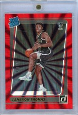2021-22 Donruss Rated  Holo Red Laser Cameron Thomas Rookie #203 /99