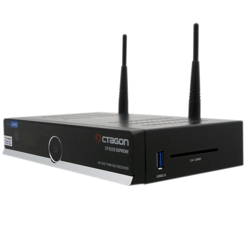 Octagon SF8008 SUPREME Twin 4K UHD Sat Receiver Linux PVR 2xDVB-S2X TWIN - Photo 3/4