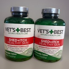 Vet  s Best Shed  Itch Healthy Skin Dogs For 150 Tablets 2 Pack BB 11/2028