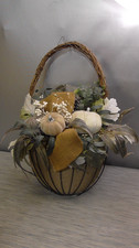 Fall Wreath for Front Door, 22 inch Wreath with Pumpkins  Large