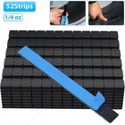 1 BOX 1/4 OZ BLACK WHEEL WEIGHTS BALANCE STICK-ON ADHESIVE TAPE LEAD-FREE 624PCS