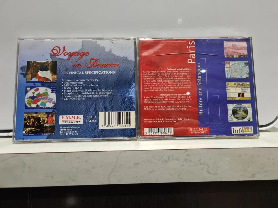 Vintage Voyage In France & History and Splendour of Paris EMME Software CD-Rom - Image 2 of 4