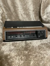 VINTAGE GE GENERAL ELECTRIC 7-4670F ALARM CLOCK RADIO 7-4670F, Walnut Grain